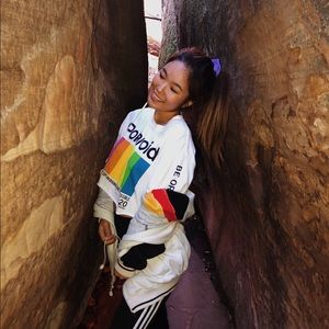 poloroid crop long sleeved tee